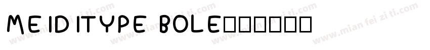 MEIDITYPE BOLE字体转换